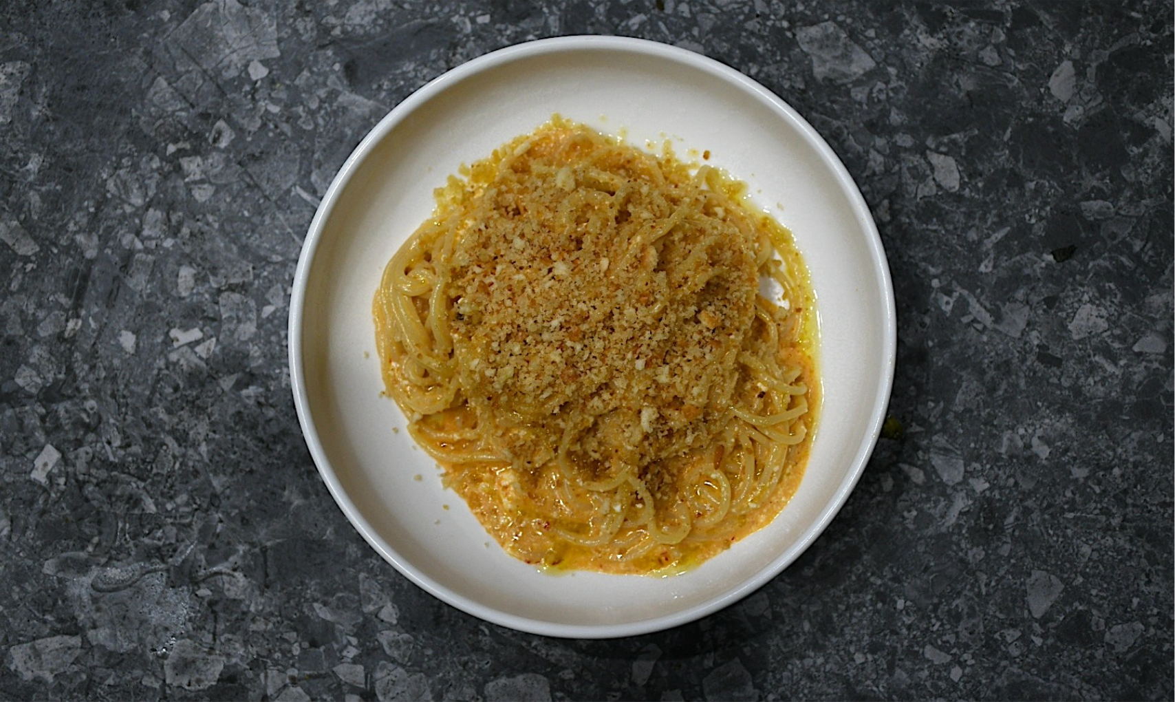 Nduja and Ricotta Spaghetti with Anchovy Pangrattato