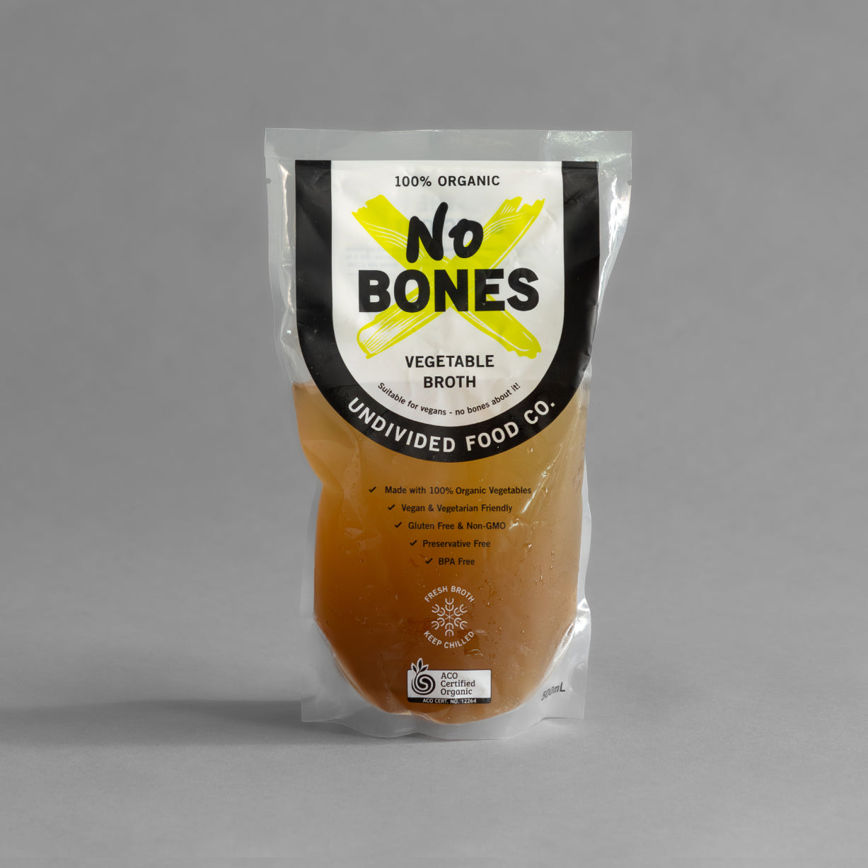 100% Organic No Bones Vegetable Broth